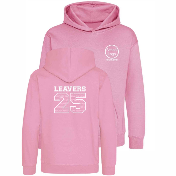School Leavers Hoodie Candy Floss Pink