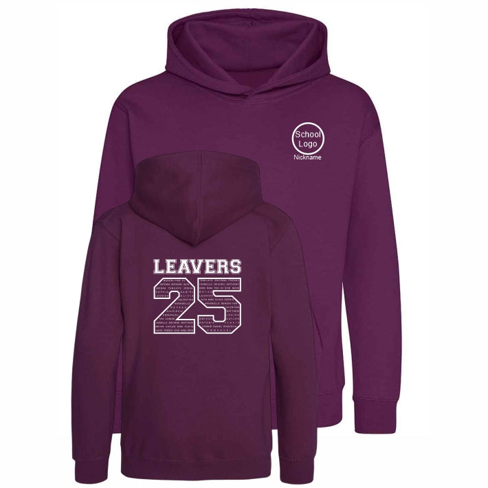 School Leavers Hoodie Plum