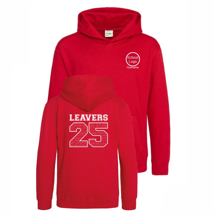 School Leavers Hoodie Red