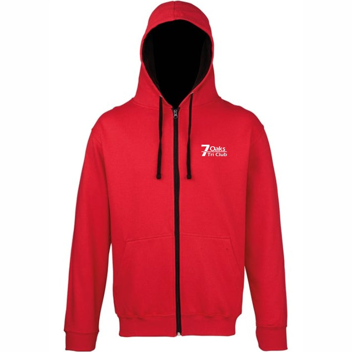 Seven Oaks Tri Club Unisex Zip Through Hoodie