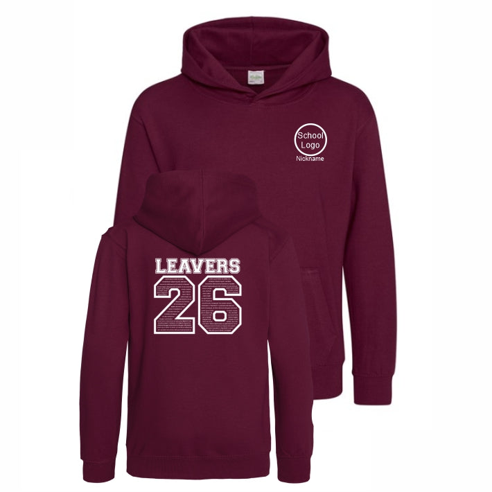 School Leavers Hoodie Burgundy