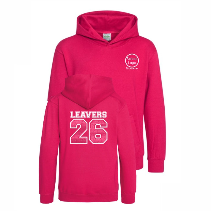 School Leavers Hoodie Pink
