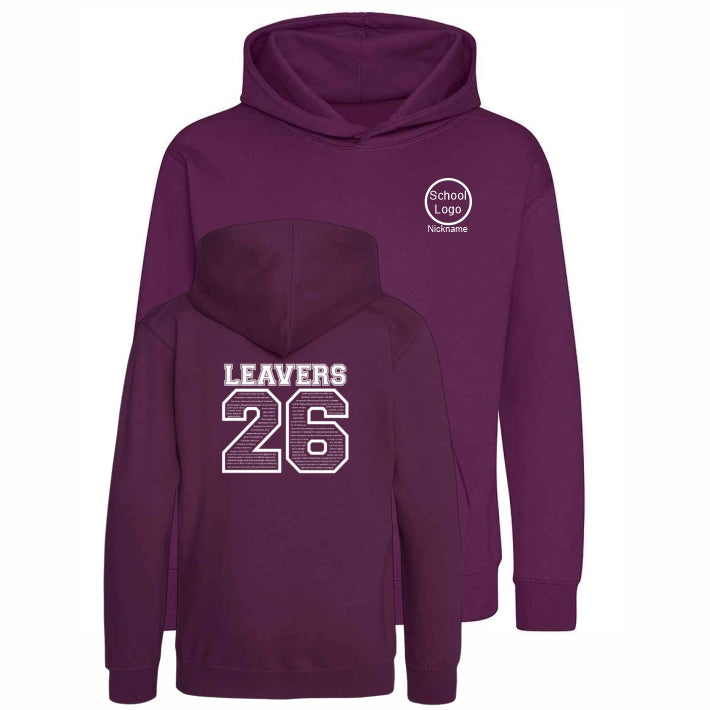 School Leavers Hoodie Plum