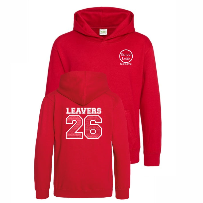 School Leavers Hoodie Red