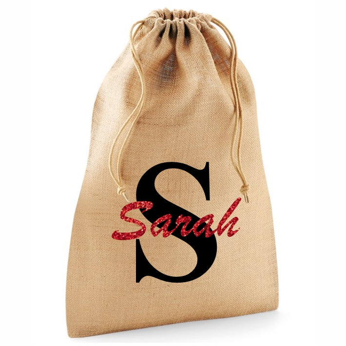 Drawstring Jute Stuff Bag